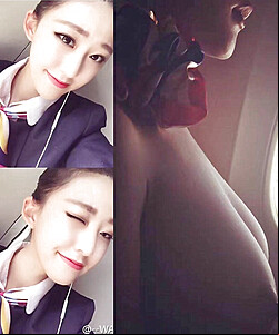 flight attendants dressed and undressed