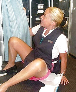 flight attendants dressed and undressed