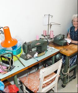 grandma playing with adult toy